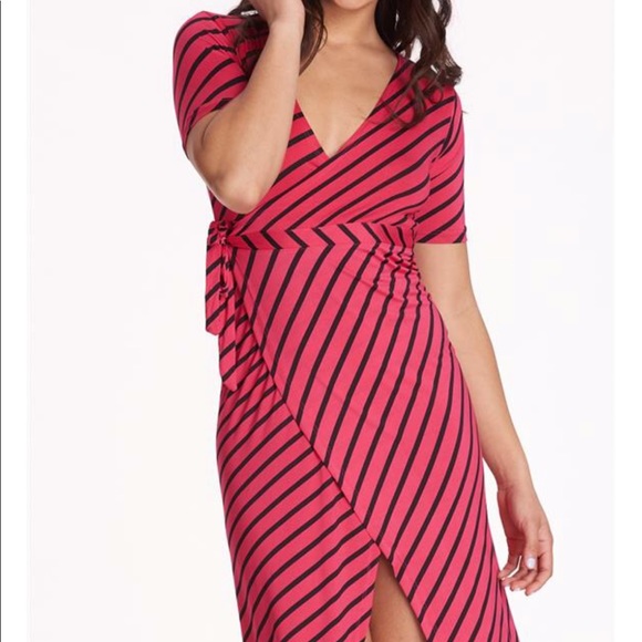 ‼️ STRIPE SIDE KNOT DRESS - Picture 2 of 4